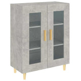 Vidaxl dressoir 69,5x34x90 cm bewerkt hout betongrijs