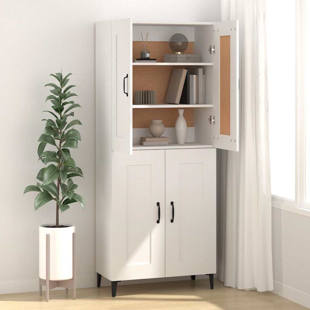 Vidaxl dressoir 69,5x34x90 cm bewerkt hout wit