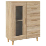 Vidaxl dressoir 69,5x34x90 cm bewerkt hout sonoma eikenkleurig