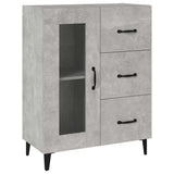 Vidaxl dressoir 69,5x34x90 cm bewerkt hout betongrijs