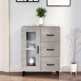 Vidaxl dressoir 69,5x34x90 cm bewerkt hout betongrijs