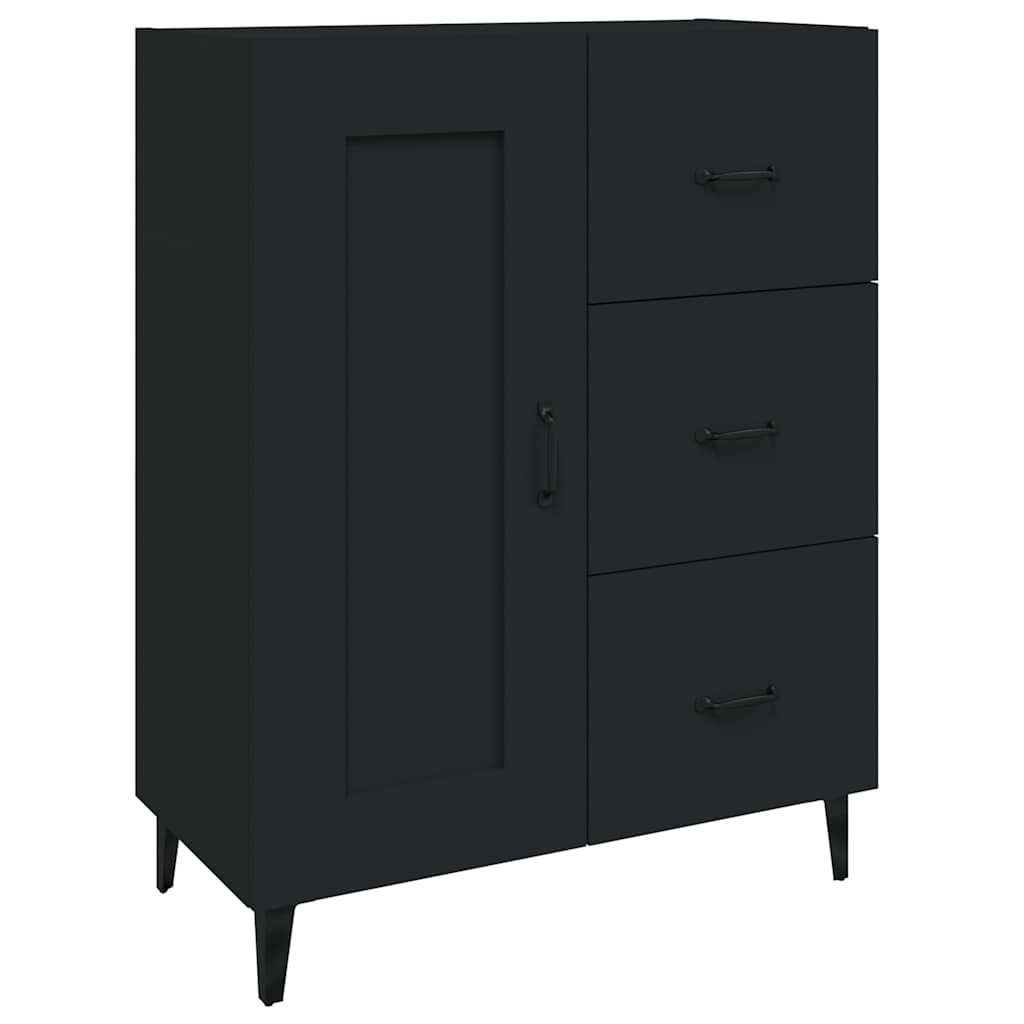 Vidaxl dressoir 69,5x34x90 cm bewerkt hout zwart