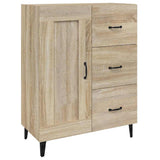 Vidaxl dressoir 69,5x34x90 cm bewerkt hout sonoma eikenkleurig