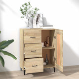 Vidaxl dressoir 69,5x34x90 cm bewerkt hout sonoma eikenkleurig