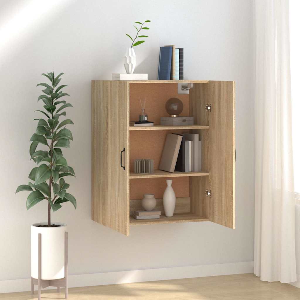 Vidaxl hangkast 69,5x34x90 cm bewerkt hout sonoma eikenkleurig