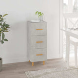 Vidaxl dressoir 34,5x34x90 cm bewerkt hout betongrijs