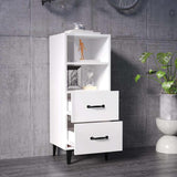 Vidaxl dressoir 34,5x34x90 cm bewerkt hout hoogglans wit