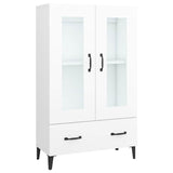 Vidaxl hoge kast 70x31x115 cm bewerkt hout wit