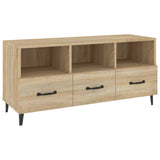 Vidaxl tv-meubel 102x35x50 cm bewerkt hout sonoma eikenkleurig