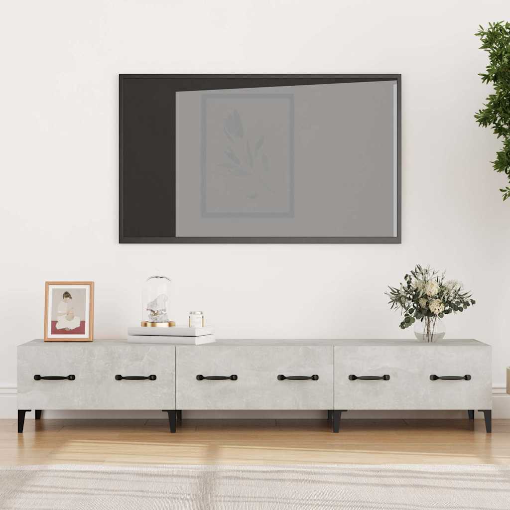 Vidaxl tv-meubel 150x34,5x30 cm bewerkt hout betongrijs