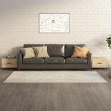 Vidaxl salontafel 2 st met metalen poten 50x50x40 cm sonoma eikenkleur