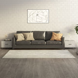 Vidaxl salontafel 2 st met metalen poten 50x50x40 cm betongrijs