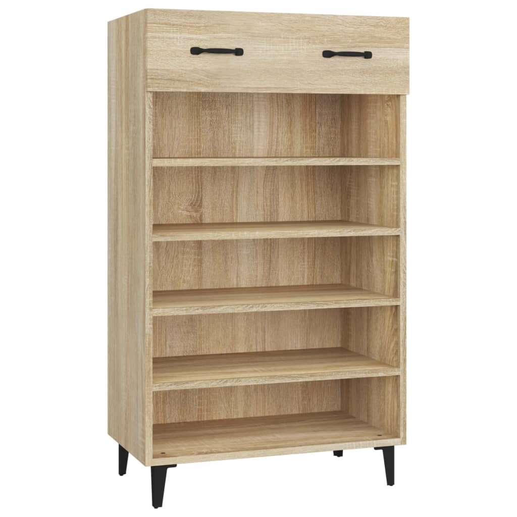 Vidaxl Cabinet da scarpe 60x35x105 cm Properpata in legno Oak colorato