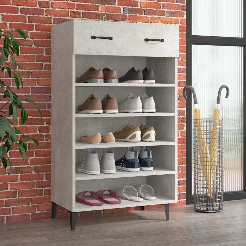Vidaxl Schuhschrank 60x35x105 cm bearbeiteter Holzbetonpreis