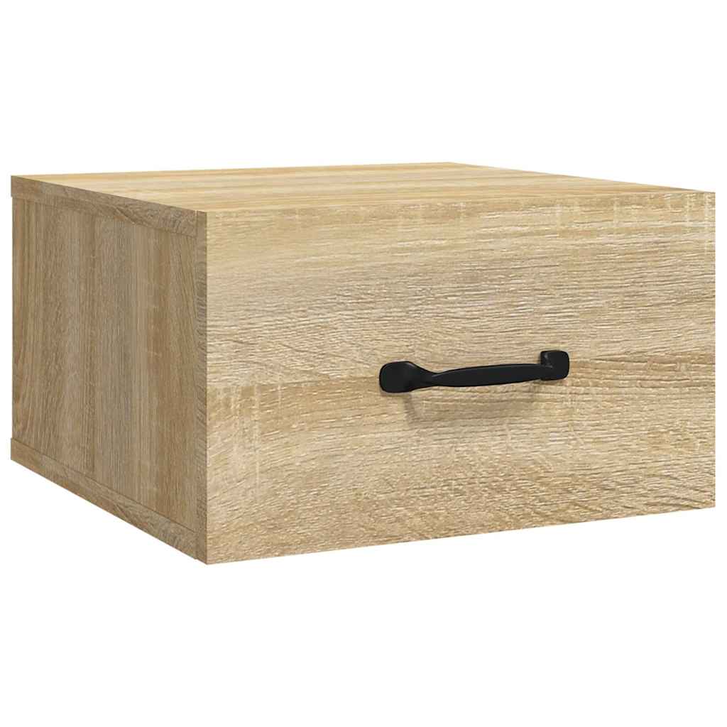 Vidaxl nachtkastje wandgemonteerd 35x35x20 cm sonoma eikenkleurig