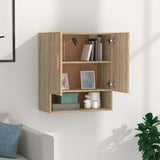 Vidaxl wandkast 60x31x70 cm bewerkt hout sonoma eikenkleurig