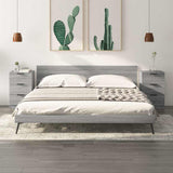 Vidaxl nachtkastjes 2 st 40x36x65 cm grijs sonoma eikenkleurig