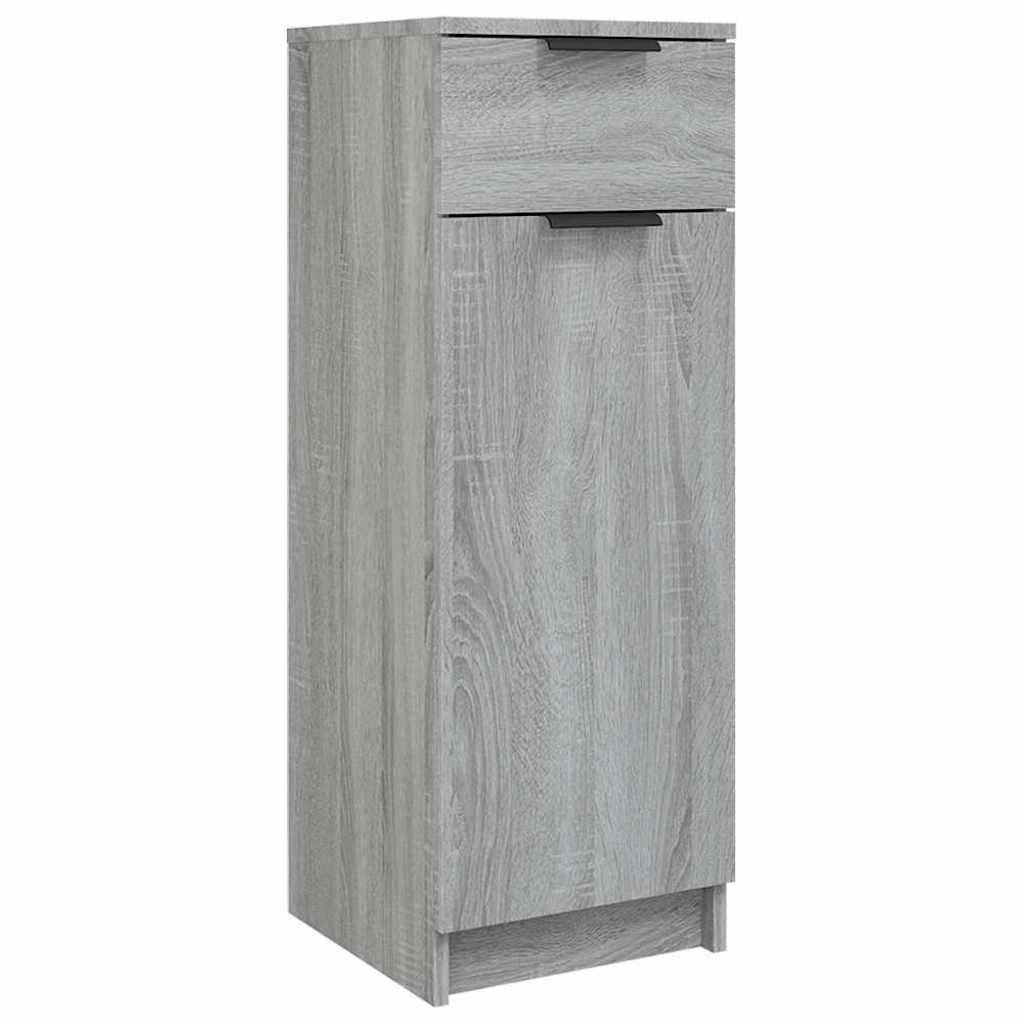 Vidaxl badkamerkast 32x34x90 cm bewerkt hout grijs sonoma eikenkleurig