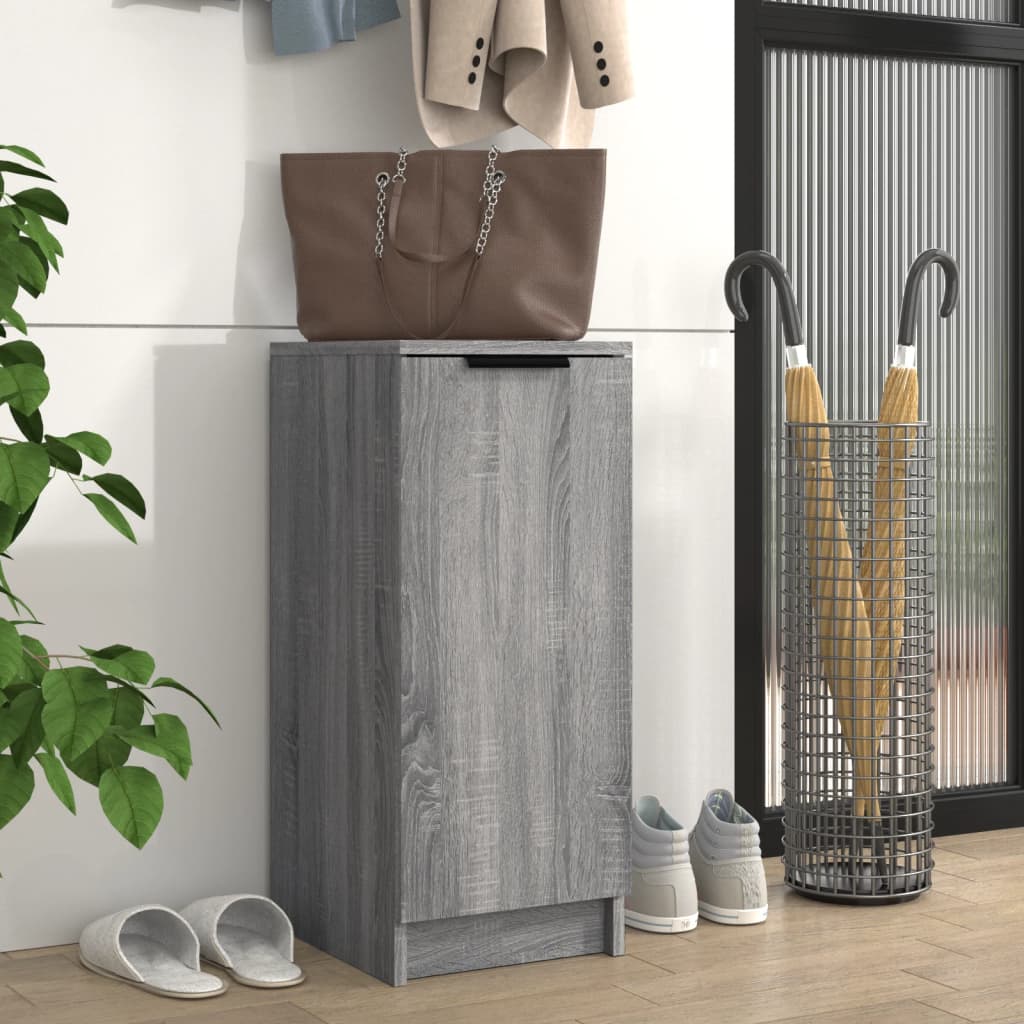 Vidaxl Shoe Cabinet 30x35x70 cm Property Wood Grey Sonoma Oak Farvet