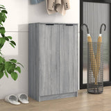 Vidaxl Cabinet da scarpe 59x35x100 cm Colore in rovere Sonoma in legno Grigio