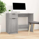 Vidaxl bureau 100x50x75 cm bewerkt hout grijs sonoma eikenkleurig