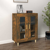 Vidaxl dressoir 69,5x34x90 cm bewerkt hout gerookt eikenkleurig