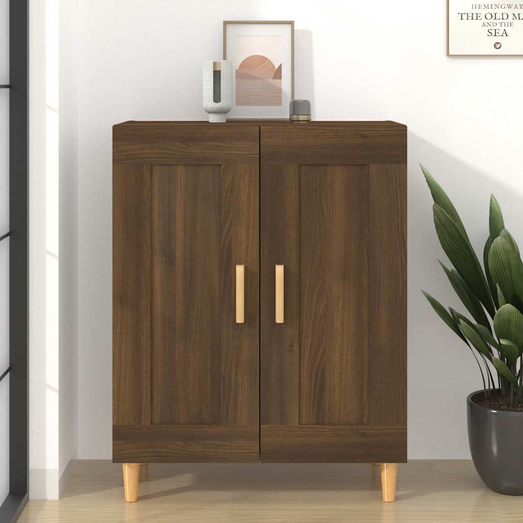 Vidaxl dressoir 69,5x34x90 cm bewerkt hout bruin eikenkleur
