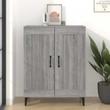 Vidaxl dressoir 69,5x34x90 cm bewerkt hout grijs sonoma eikenkleurig