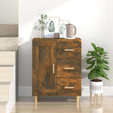 Vidaxl dressoir 69,5x34x90 cm bewerkt hout gerookt eikenkleurig