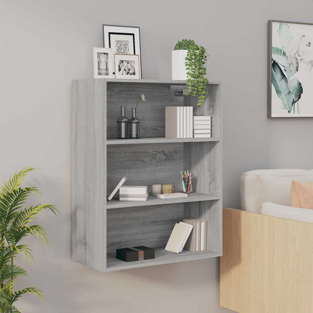 Vidaxl hangkast 69,5x32,5x90 cm grijs sonoma eikenkleurig