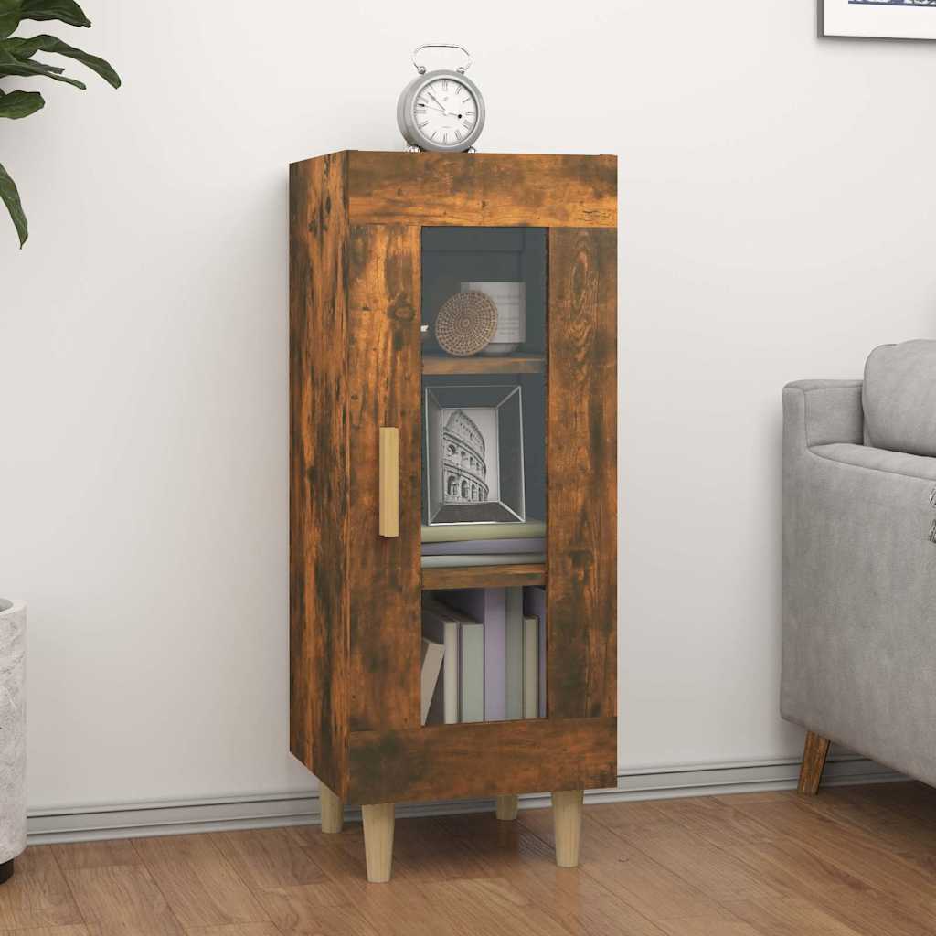 Vidaxl dressoir 34,5x34x90 cm bewerkt hout gerookt eiken