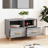 Vidaxl tv-meubel 80x36x50 cm bewerkt hout grijs sonoma eikenkleurig