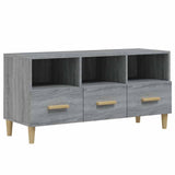 Vidaxl tv-meubel 102x36x50 cm bewerkt hout grijs sonoma eikenkleurig