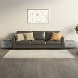 Vidaxl salontafels 2 st met metalen poten 50x50x40 cm grijs sonoma