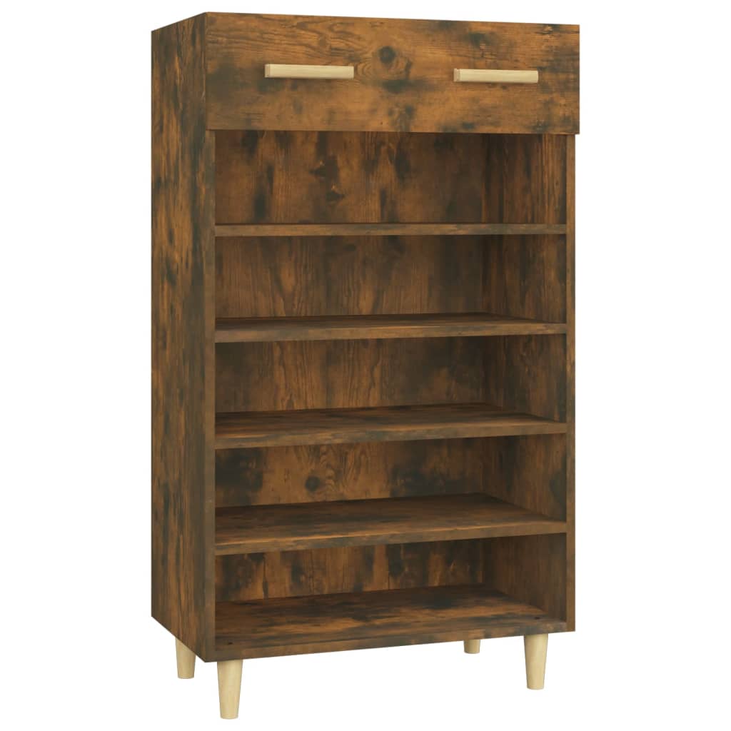 VidaXL shoe cabinet 60x35x105 cm Properted wood Smoked oak colored