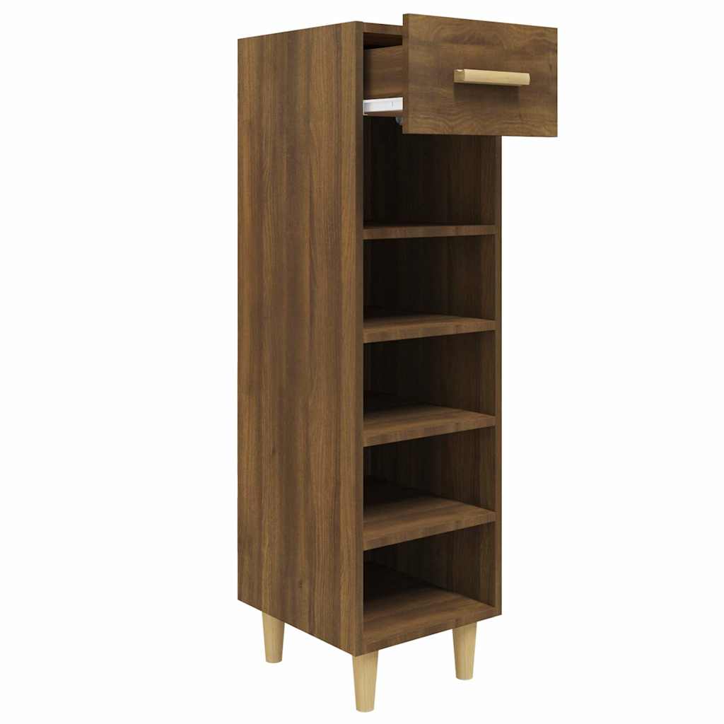 Vidaxl Schuhschrank 30x35x105 cm Schnitt Holzbraune Eiche Farbe