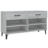 Vidaxl Schuhschrank 102x35x55 cm propertiertes Holzgrau Sonoma Eiche Farbe
