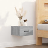 Vidaxl nachtkastjes 2 st wandgemonteerd 35x35x20 cm grijs sonoma eiken