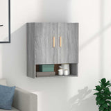 Vidaxl wandkast 60x31x70 cm bewerkt hout grijs sonoma eikenkleurig
