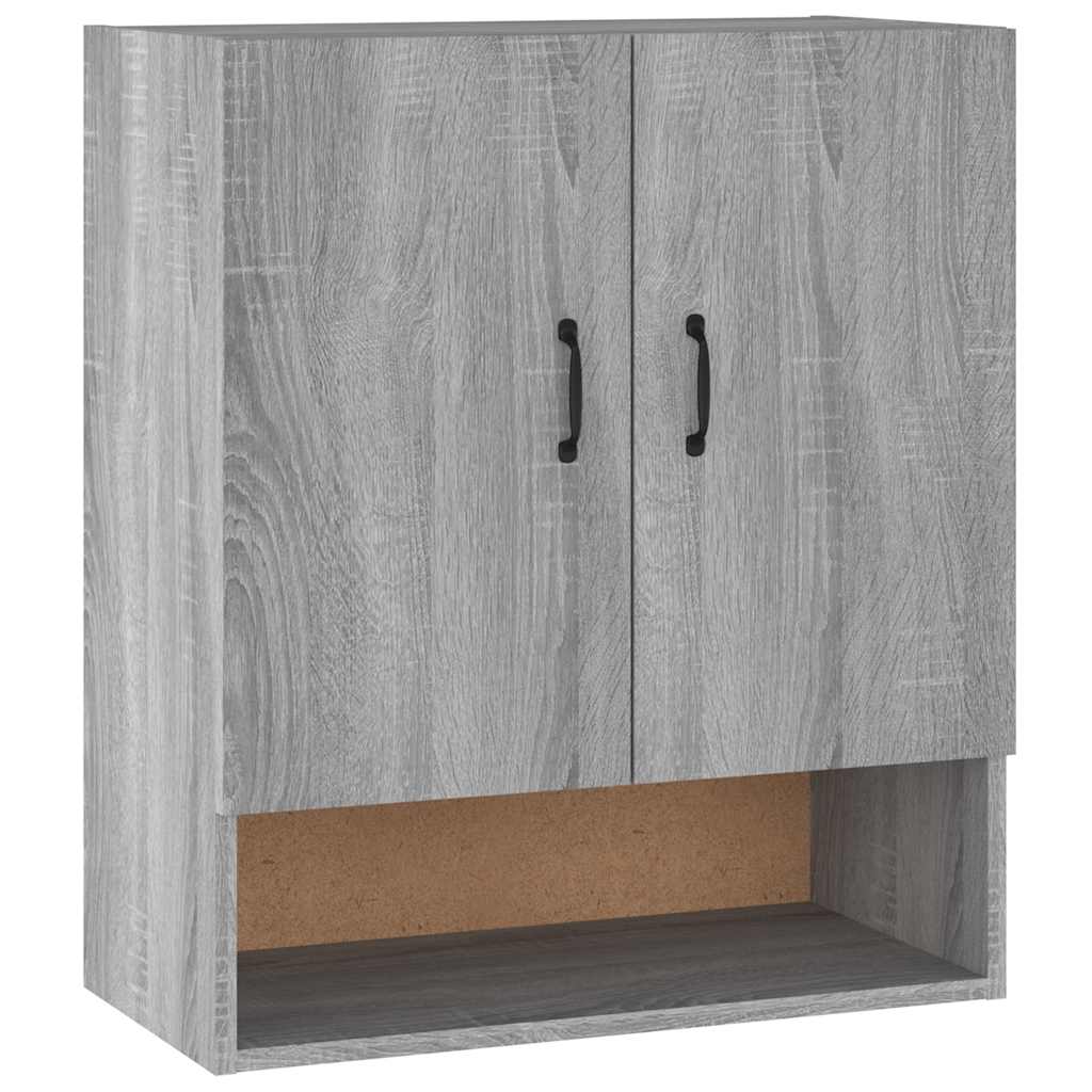 Vidaxl wandkast 60x31x70 cm bewerkt hout grijs sonoma eikenkleurig
