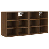 Vidaxl schoenenkasten 2 st 52,5x30x50 cm bruin eikenkleur