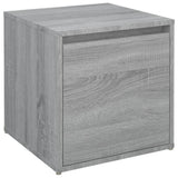 VIDAXL -Speicherbox mit Schublade 40,5 x 40 x 40 cm verarbeiteter Holzgrau Sonoma Eiche