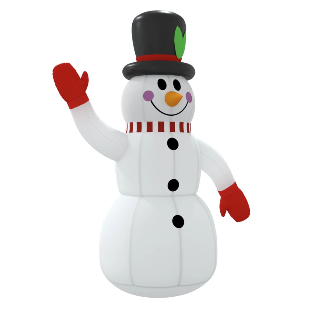 Vidaxl Snowman napihljiv z LED 225 cm