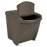 Vidaxl Garbage Cans 3 ST Stackable 75 L Polipropene Grey