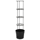 VIDAXL -Tomaten -Zuchtglas Ø29.5x115 cm Polypropen Anthrazit -gelöscht
