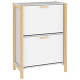 Vidaxl Schong Cabinet 57.5x33x80 cm verschafft Holz White