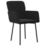 Vidaxl eetkamerstoelen 2 st fluweel zwart