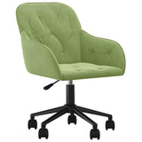 Vidaxl kantoorstoel draaibaar fluweel lichtgroen