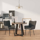 Vidaxl eetkamerstoelen 2 st fluweel donkergrijs