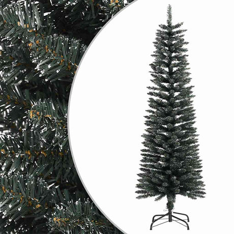 Vidaxx künstlicher Weihnachtsbaum mit Standard schmal 150 cm PVC grün
